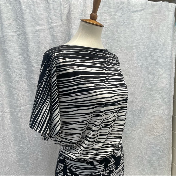 BCBGMaxazria Stripe & Floral Mini Dress - Picture 2 of 6